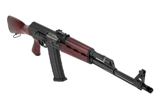 Zastava M90 5.56 NATO AK-47 Rifle with Serbian Red Funiture has a 18.25 inch barrel